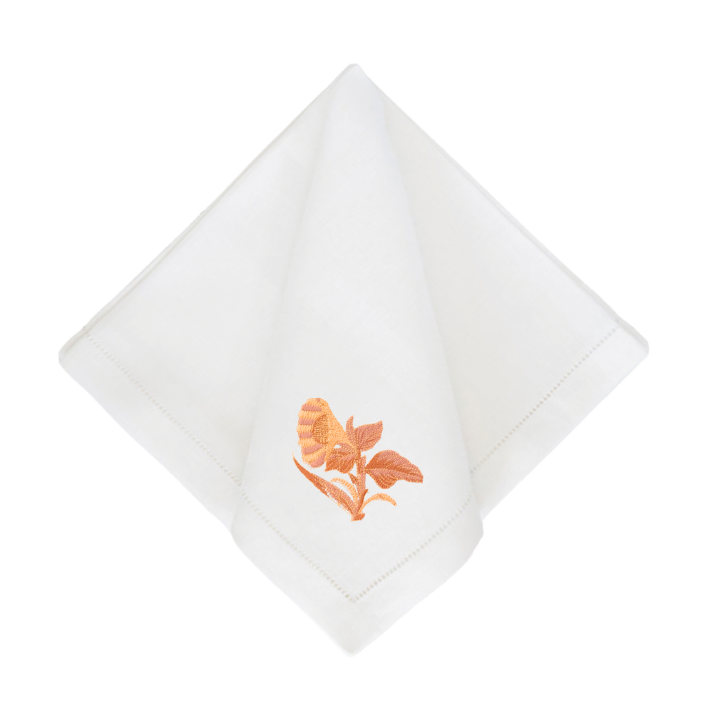 Bob Christian Coral Circus Blossom Dinner Napkins-Set of 4