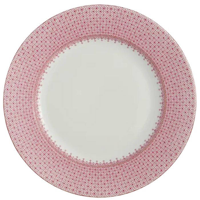 Lace Dinner Plate - Pink