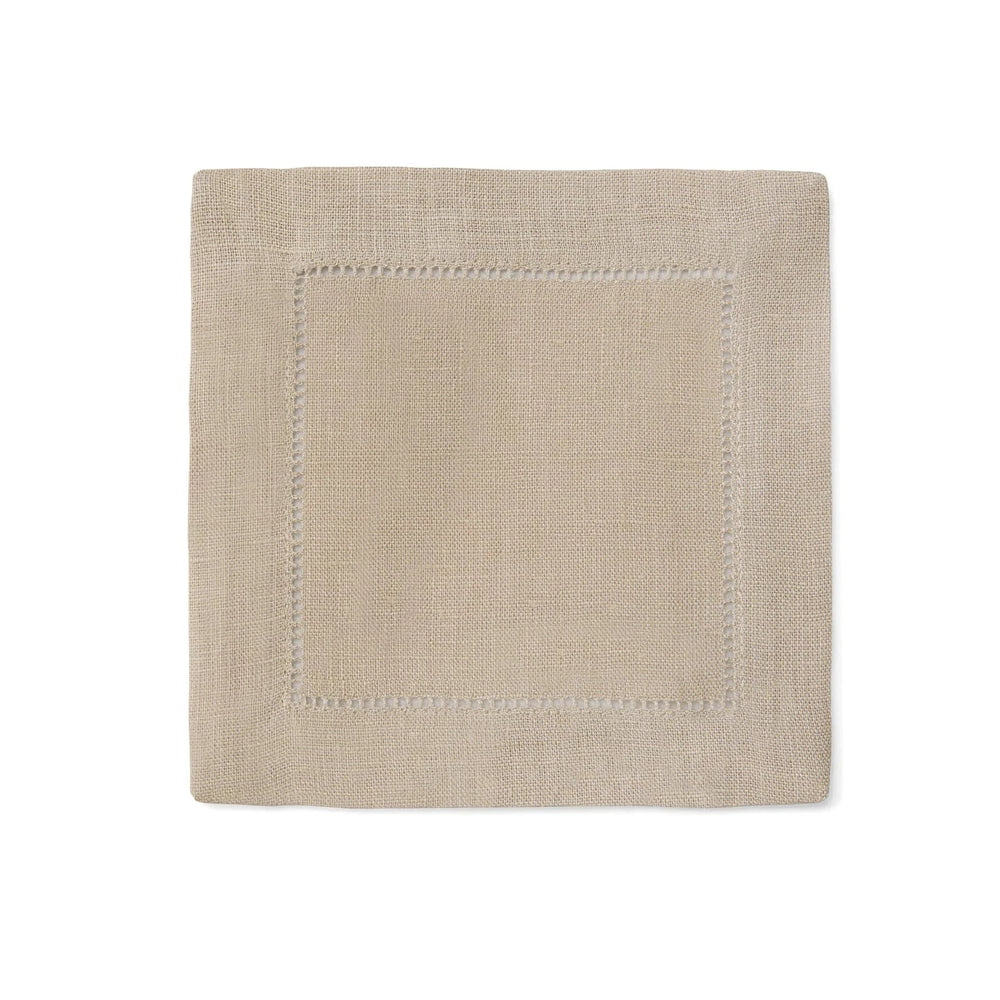 Festival 6x6 Customizable Linen Cocktail Napkins - Natural