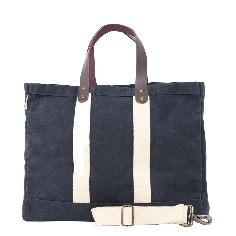 Waxed Customizable Commute Tote - Slate