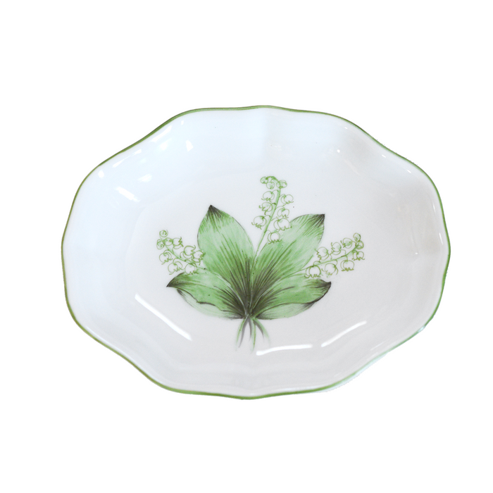 Lily of the Valley Tray Waved Edge