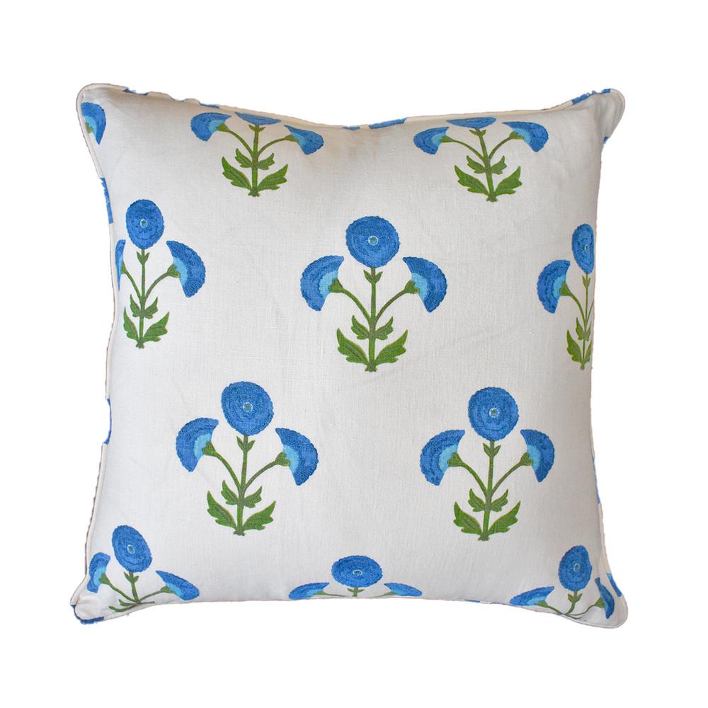 Saranda Flower Embroidery Pillow