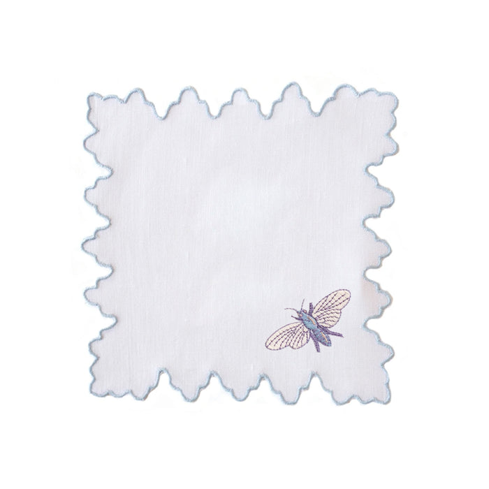 Chic Bee Cocktail Napkins - Blue
