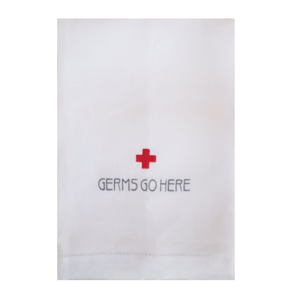 Germs Go Here Hand Towel