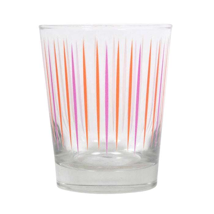 Pick Me Orange Pink Double Old Fashioned Glass