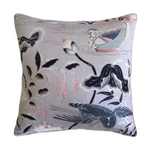 Lotus Garden Pillow - Lilac