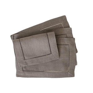 Festival 6x9 Customizable Linen Cocktail Napkins - Pewter