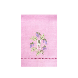 Floral Crest Customizable Dinner Napkins - Pink