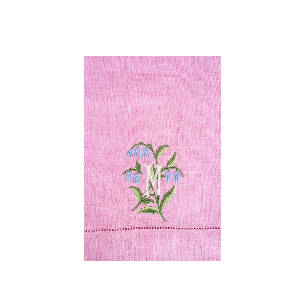 Floral Crest Dinner Napkins - Pink
