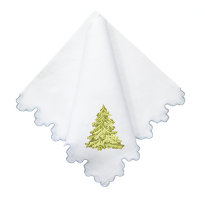 Holiday Icons Blue Sultan Edge Dinner Napkin