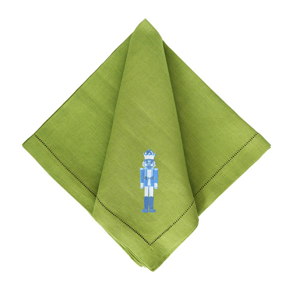 Holiday Icons Lime Linen Dinner Napkin