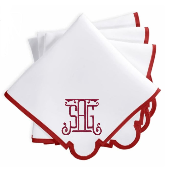 Mirasol Dinner Napkins - Scarlet